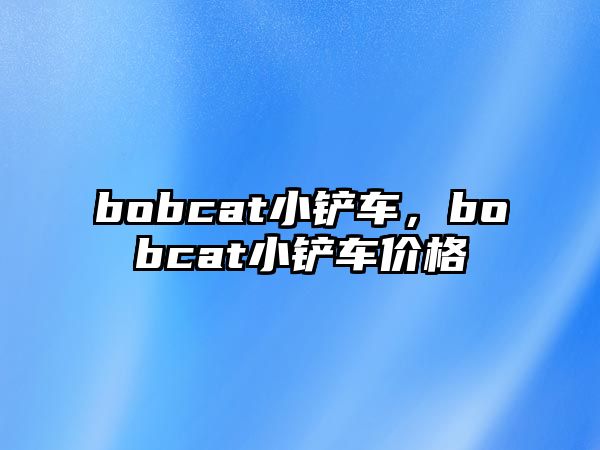 bobcat小鏟車，bobcat小鏟車價格