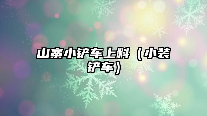 山寨小鏟車上料（小裝鏟車）