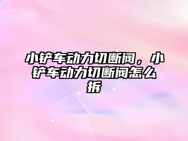 小鏟車動力切斷閥，小鏟車動力切斷閥怎么拆