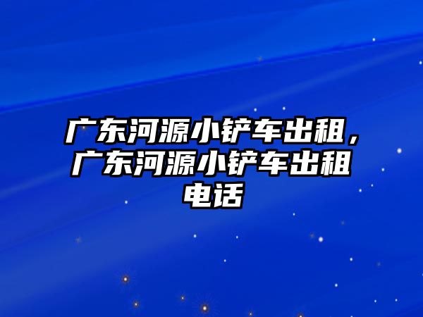 廣東河源小鏟車出租，廣東河源小鏟車出租電話