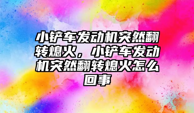 小鏟車發(fā)動機突然翻轉熄火，小鏟車發(fā)動機突然翻轉熄火怎么回事