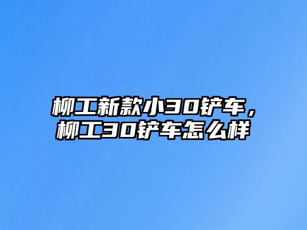 柳工新款小30鏟車，柳工30鏟車怎么樣