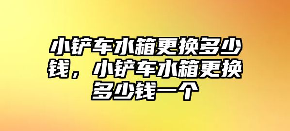 小鏟車水箱更換多少錢，小鏟車水箱更換多少錢一個