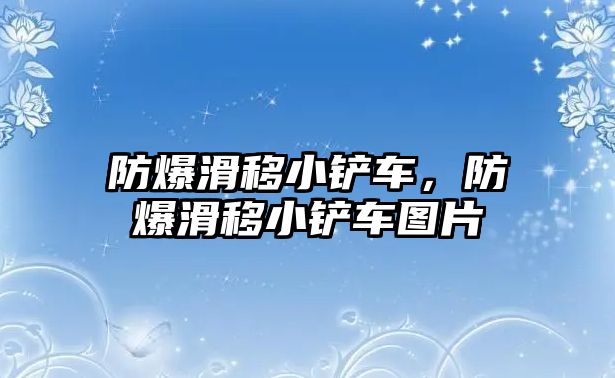 防爆滑移小鏟車，防爆滑移小鏟車圖片