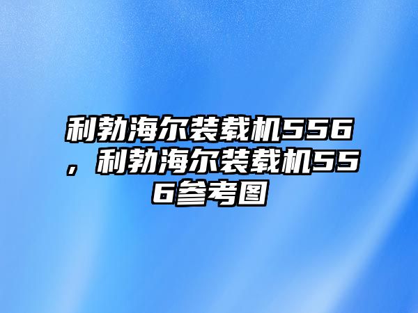 利勃海爾裝載機556，利勃海爾裝載機556參考圖