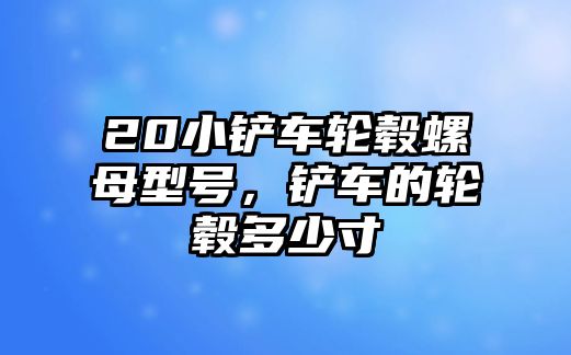 20小鏟車輪轂螺母型號，鏟車的輪轂多少寸