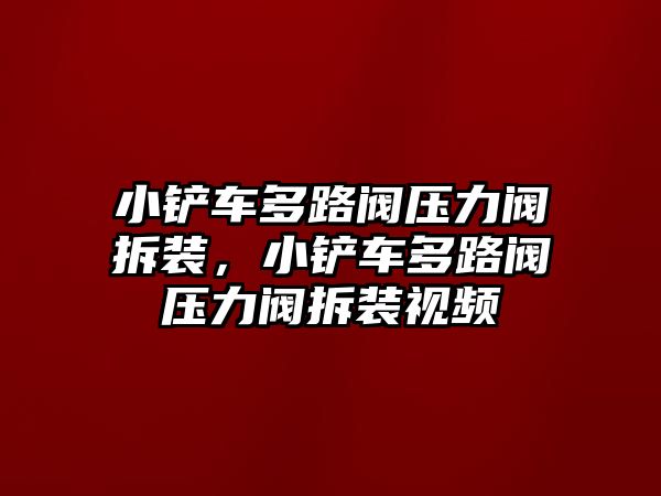 小鏟車多路閥壓力閥拆裝，小鏟車多路閥壓力閥拆裝視頻