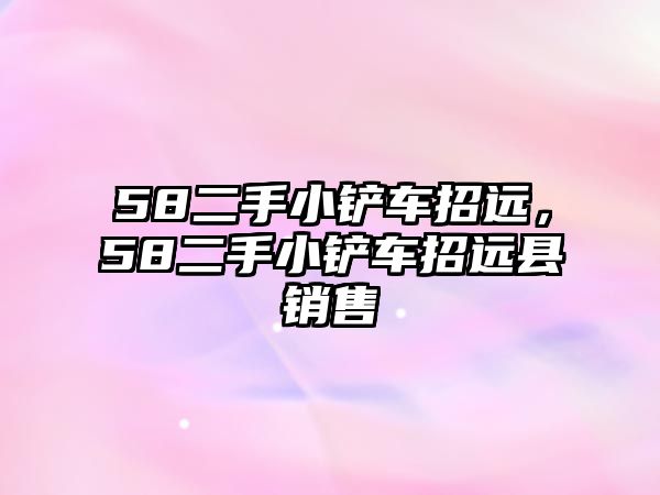 58二手小鏟車招遠，58二手小鏟車招遠縣銷售