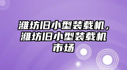 濰坊舊小型裝載機，濰坊舊小型裝載機市場