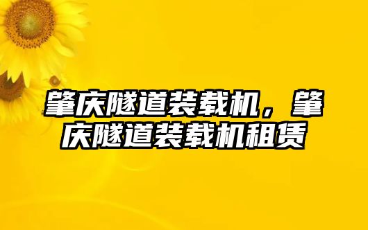 肇慶隧道裝載機，肇慶隧道裝載機租賃