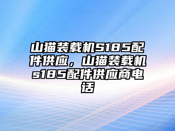 山貓裝載機S185配件供應，山貓裝載機s185配件供應商電話