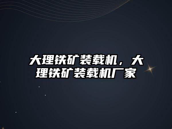 大理鐵礦裝載機，大理鐵礦裝載機廠家