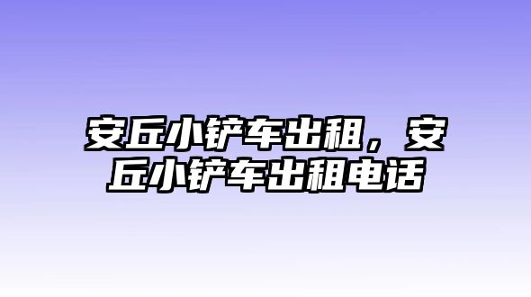 安丘小鏟車出租，安丘小鏟車出租電話