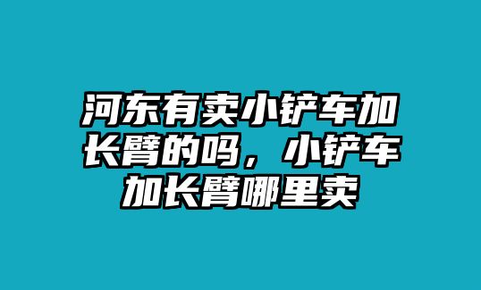 河東有賣小鏟車加長臂的嗎，小鏟車加長臂哪里賣