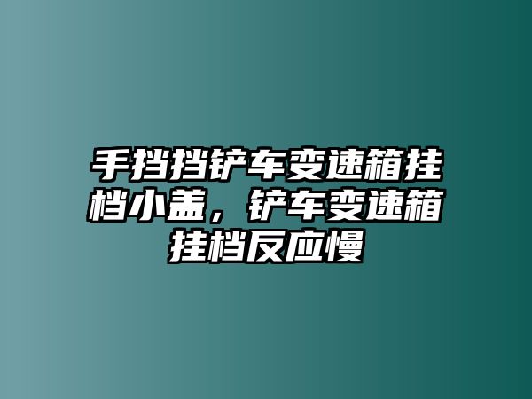 手擋擋鏟車變速箱掛檔小蓋，鏟車變速箱掛檔反應(yīng)慢