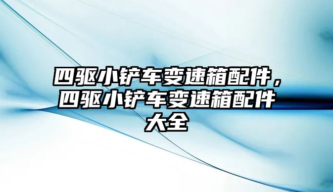 四驅小鏟車變速箱配件，四驅小鏟車變速箱配件大全