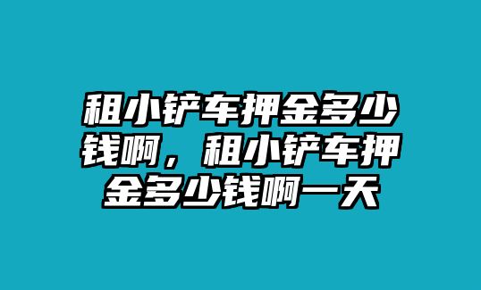 租小鏟車押金多少錢(qián)啊，租小鏟車押金多少錢(qián)啊一天