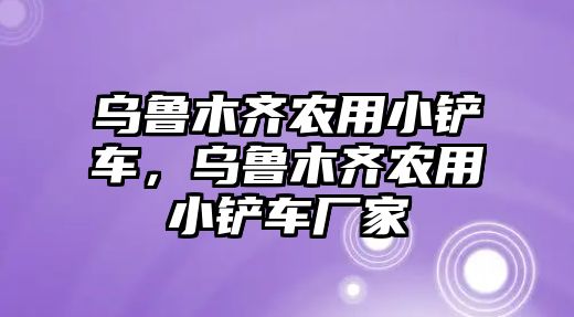 烏魯木齊農用小鏟車，烏魯木齊農用小鏟車廠家