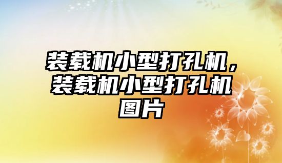 裝載機小型打孔機，裝載機小型打孔機圖片