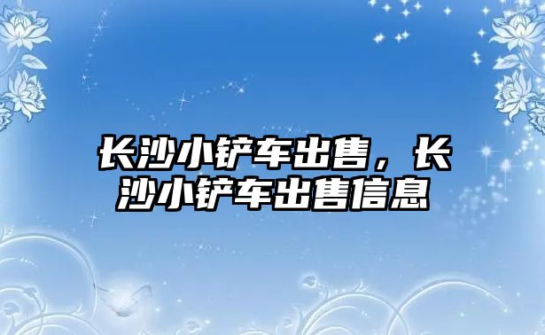 長沙小鏟車出售，長沙小鏟車出售信息