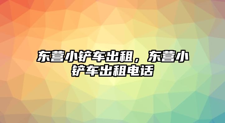 東營小鏟車出租，東營小鏟車出租電話