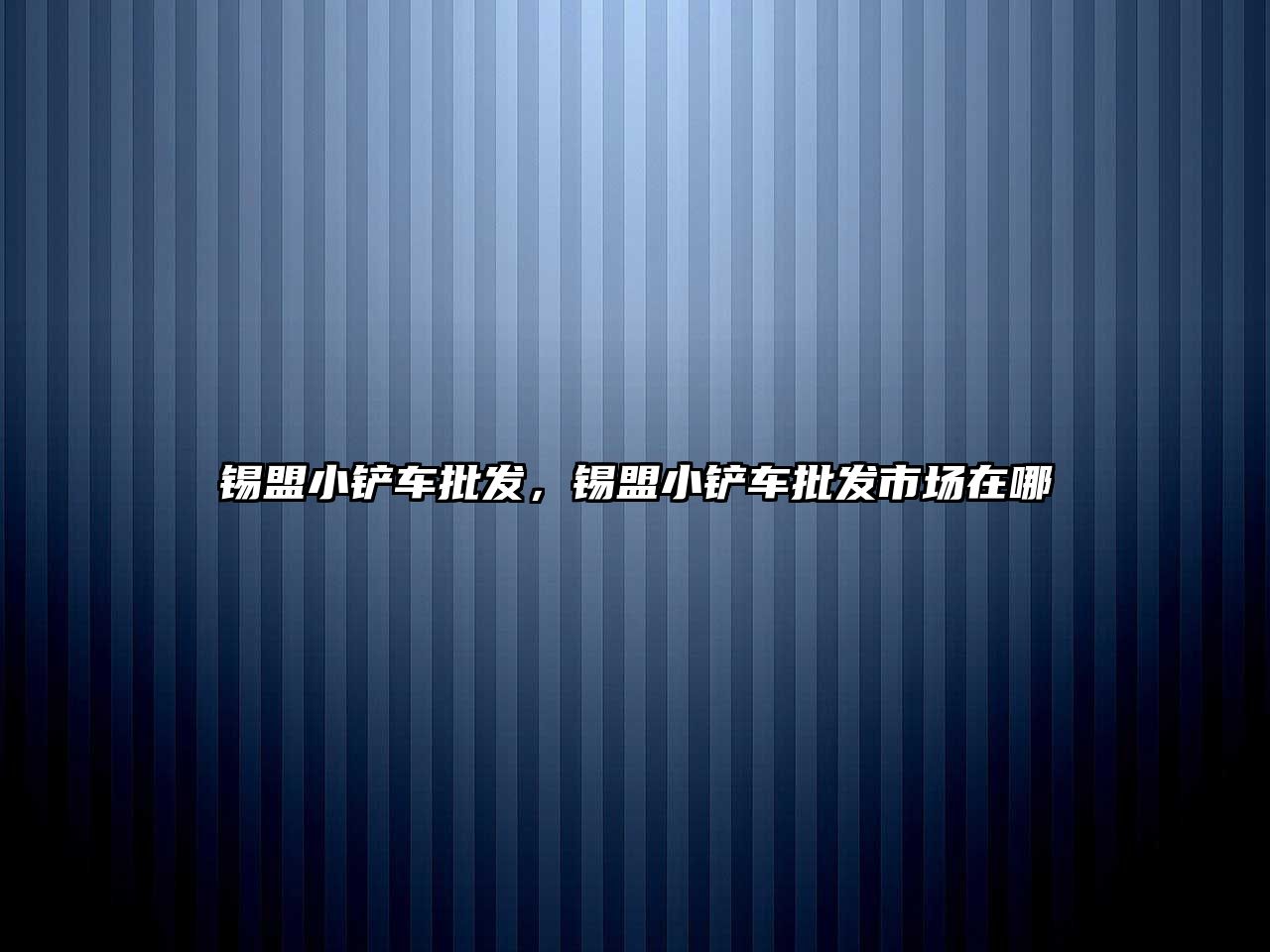 錫盟小鏟車批發(fā)，錫盟小鏟車批發(fā)市場在哪