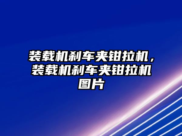 裝載機(jī)剎車夾鉗拉機(jī)，裝載機(jī)剎車夾鉗拉機(jī)圖片