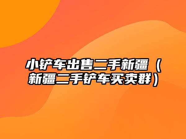 小鏟車出售二手新疆（新疆二手鏟車買賣群）