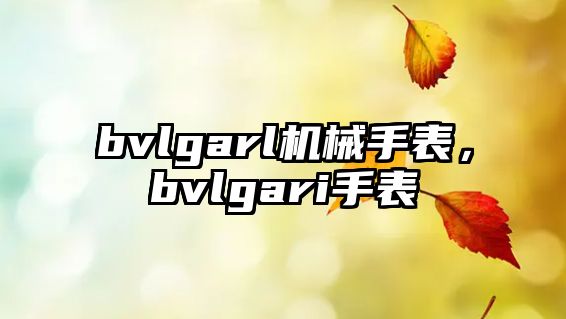 bvlgarl機械手表，bvlgari手表