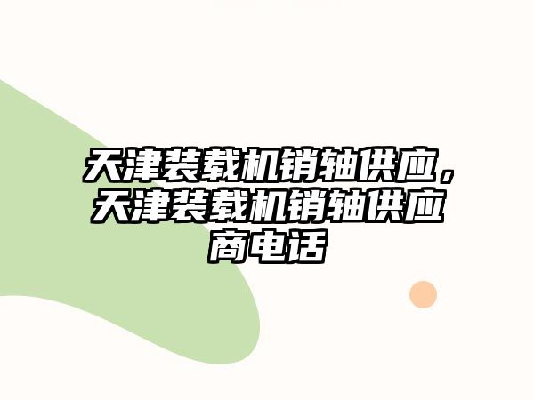 天津裝載機銷軸供應，天津裝載機銷軸供應商電話