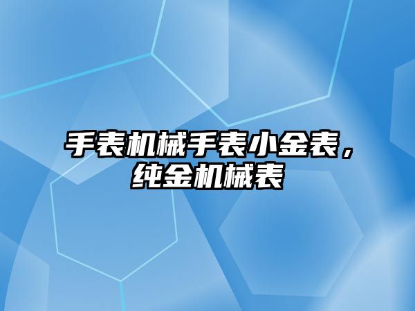 手表機械手表小金表，純金機械表