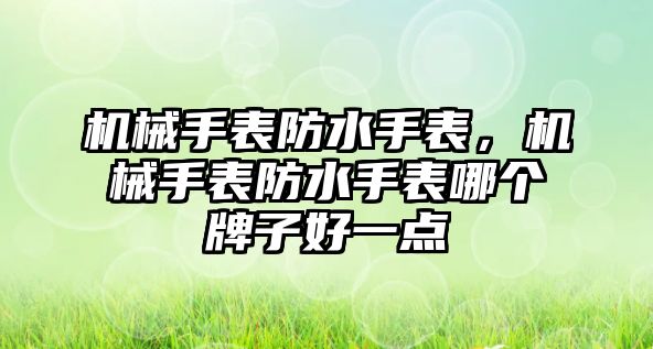 機械手表防水手表，機械手表防水手表哪個牌子好一點