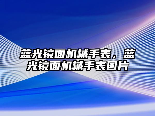 藍光鏡面機械手表，藍光鏡面機械手表圖片