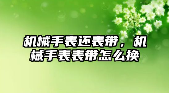 機械手表還表帶，機械手表表帶怎么換