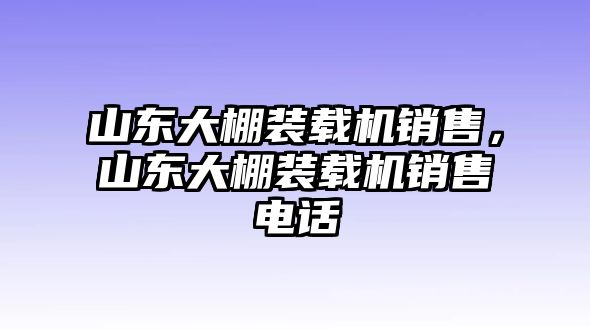 山東大棚裝載機銷售，山東大棚裝載機銷售電話