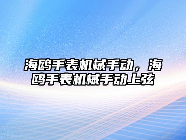 海鷗手表機械手動，海鷗手表機械手動上弦