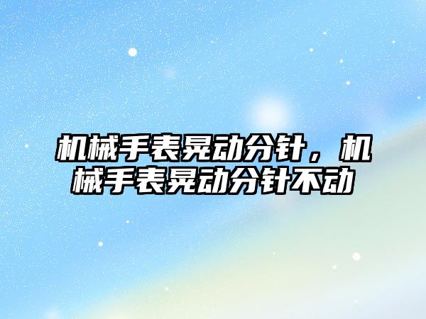 機械手表晃動分針，機械手表晃動分針不動