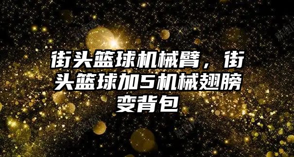 街頭籃球機械臂，街頭籃球加5機械翅膀變背包