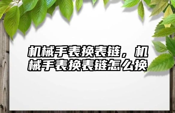 機械手表換表鏈，機械手表換表鏈怎么換