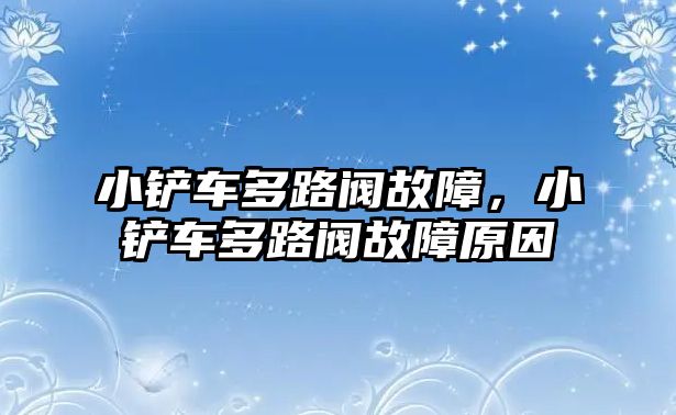 小鏟車多路閥故障，小鏟車多路閥故障原因