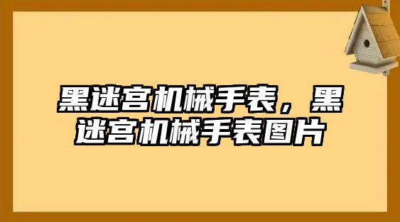 黑迷宮機械手表，黑迷宮機械手表圖片