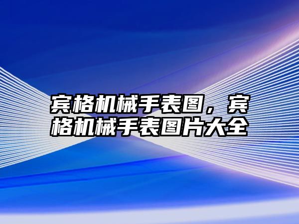 賓格機械手表圖，賓格機械手表圖片大全