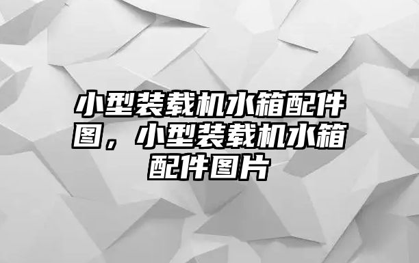 小型裝載機水箱配件圖，小型裝載機水箱配件圖片