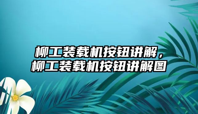 柳工裝載機(jī)按鈕講解，柳工裝載機(jī)按鈕講解圖