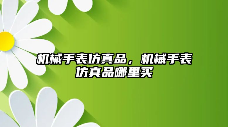 機械手表仿真品，機械手表仿真品哪里買