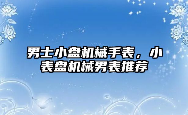 男士小盤機械手表，小表盤機械男表推薦