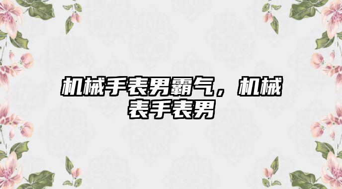 機(jī)械手表男霸氣，機(jī)械表手表男