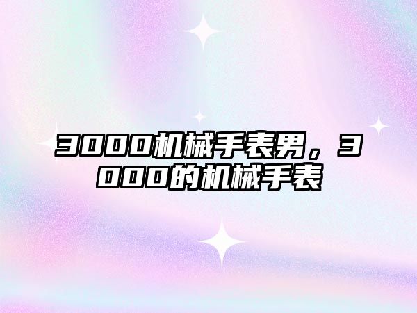 3000機械手表男，3000的機械手表