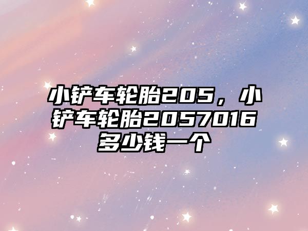 小鏟車輪胎205，小鏟車輪胎2057016多少錢一個